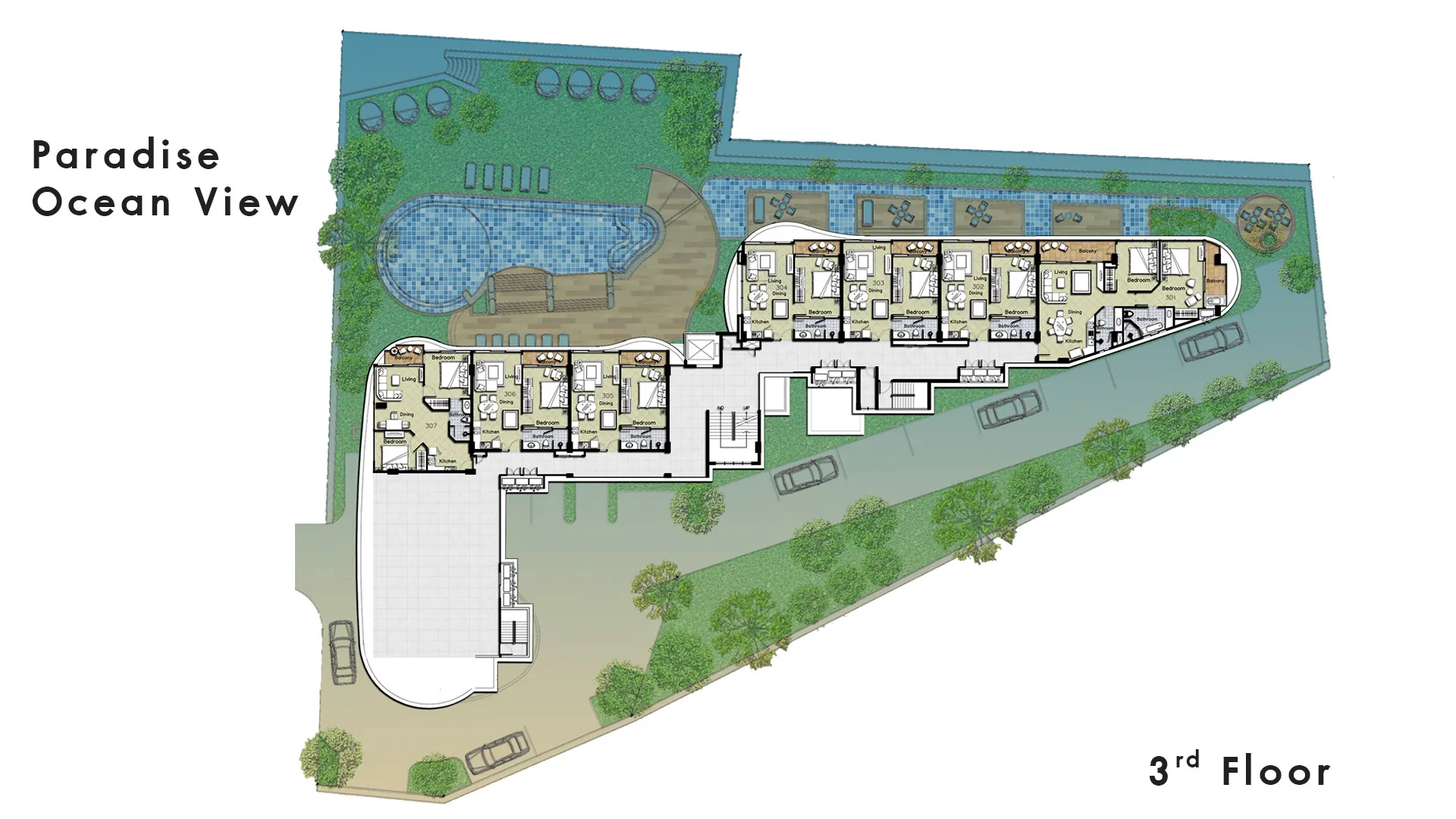 Paradise Ocean View Floor Plan