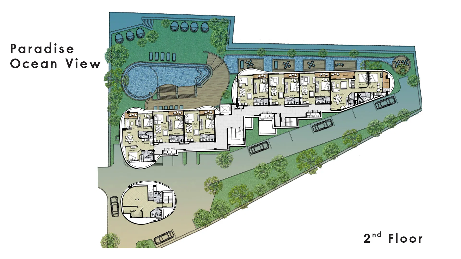 Paradise Ocean View Floor Plan