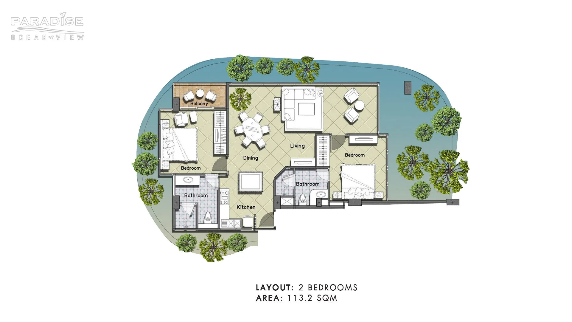 Paradise Ocean View Unit Plan
