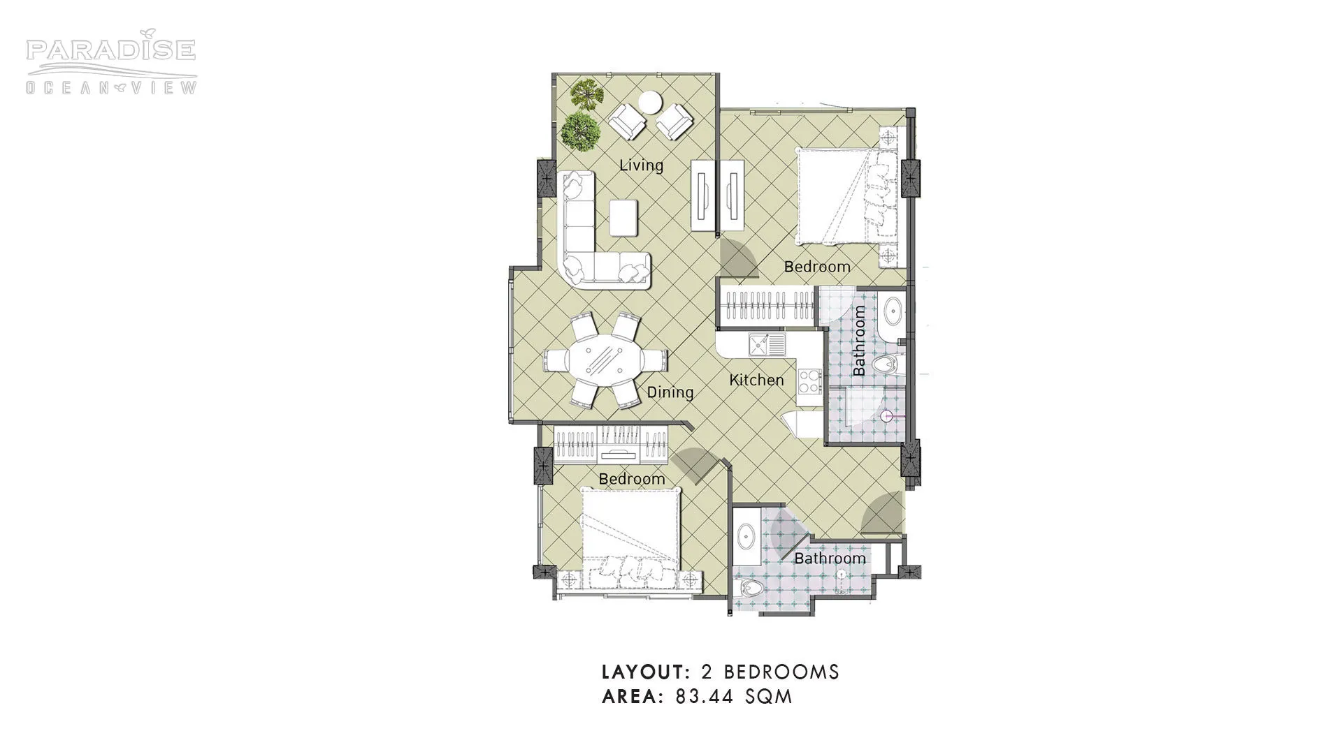Paradise Ocean View Unit Plan