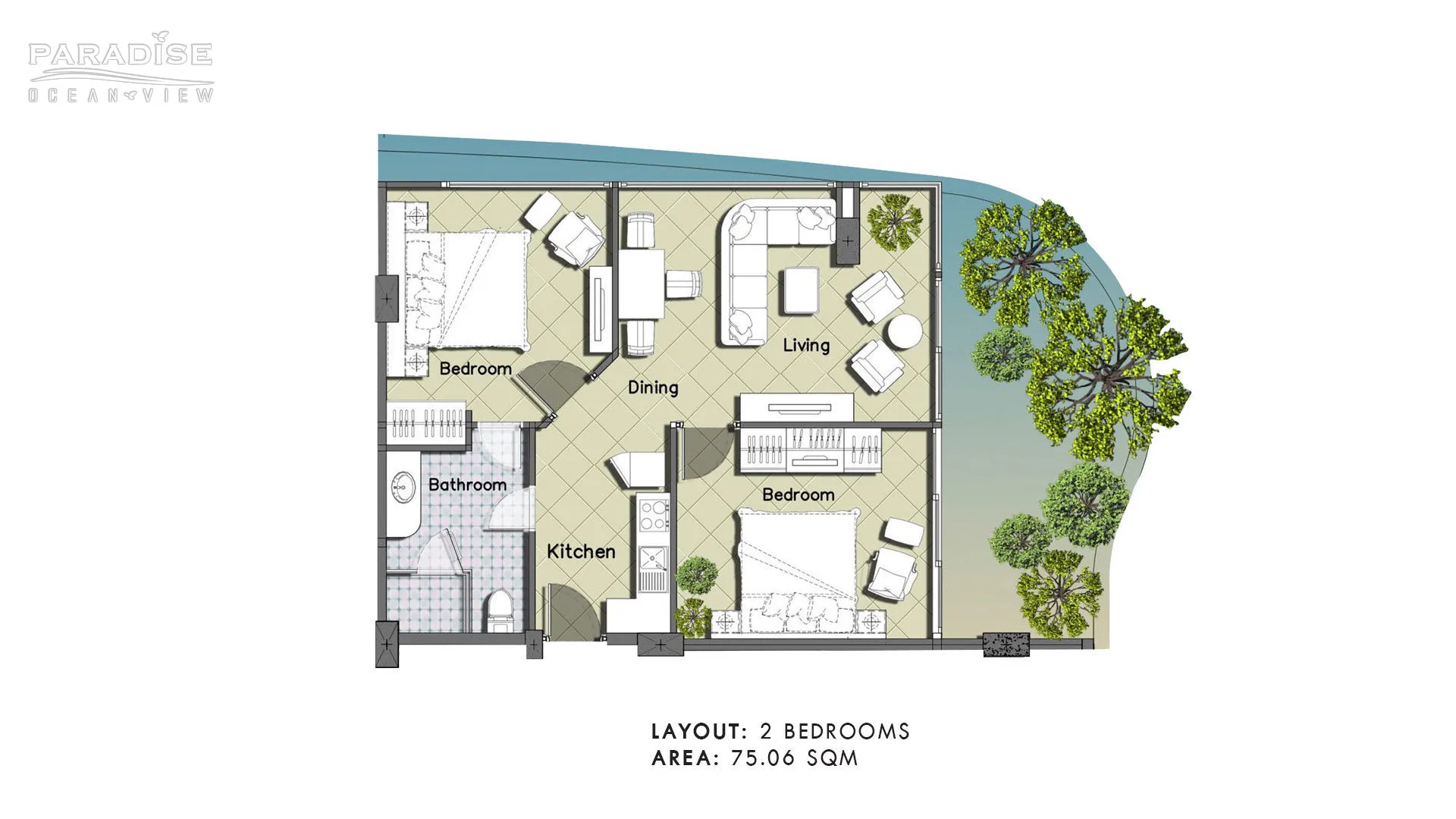 Paradise Ocean View Unit Plan