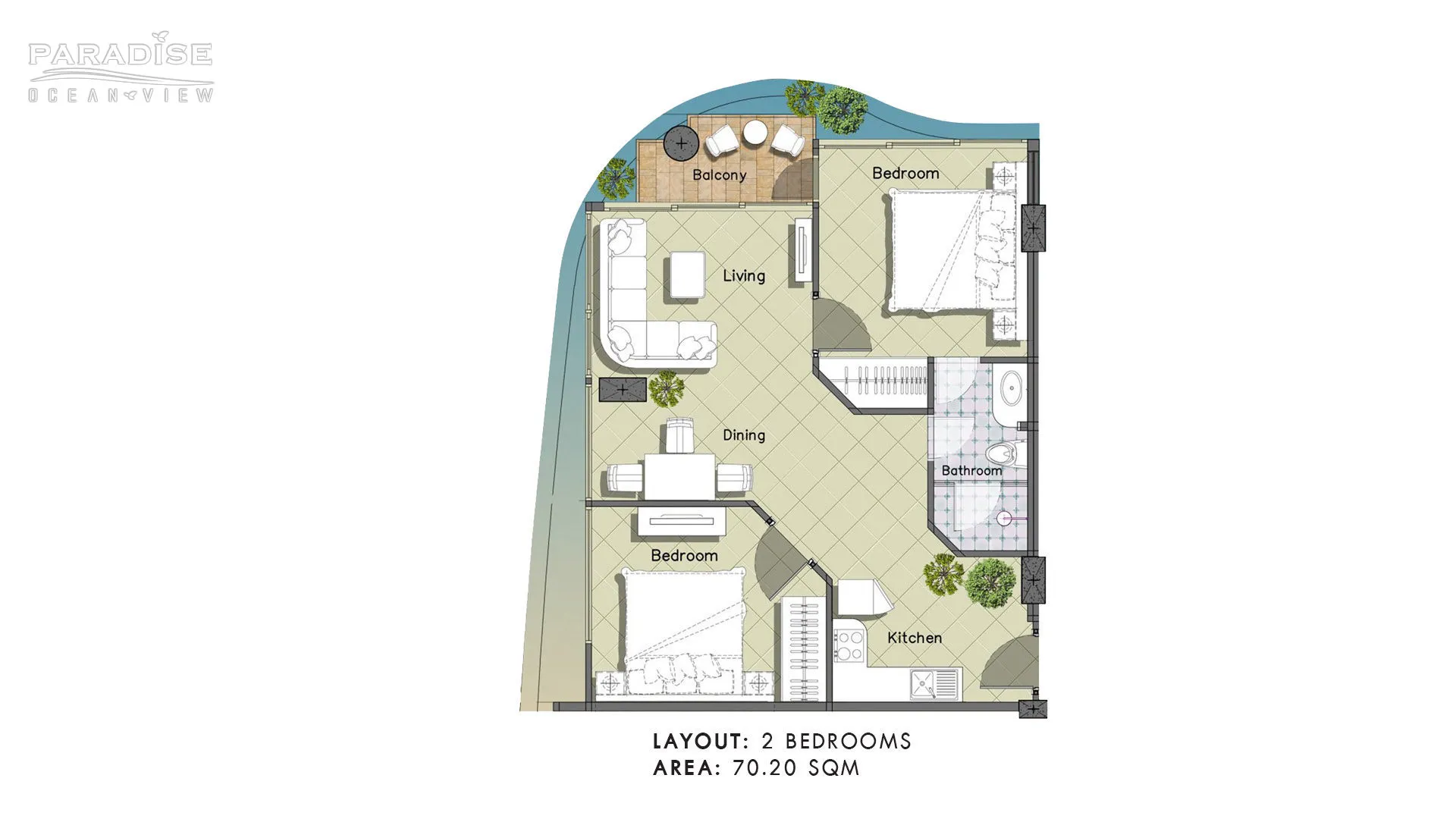 Paradise Ocean View Unit Plan