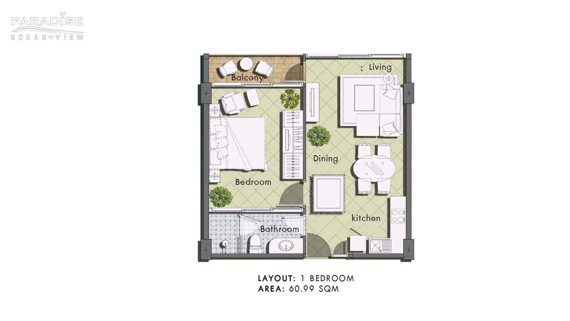 Paradise Ocean View Unit Plan
