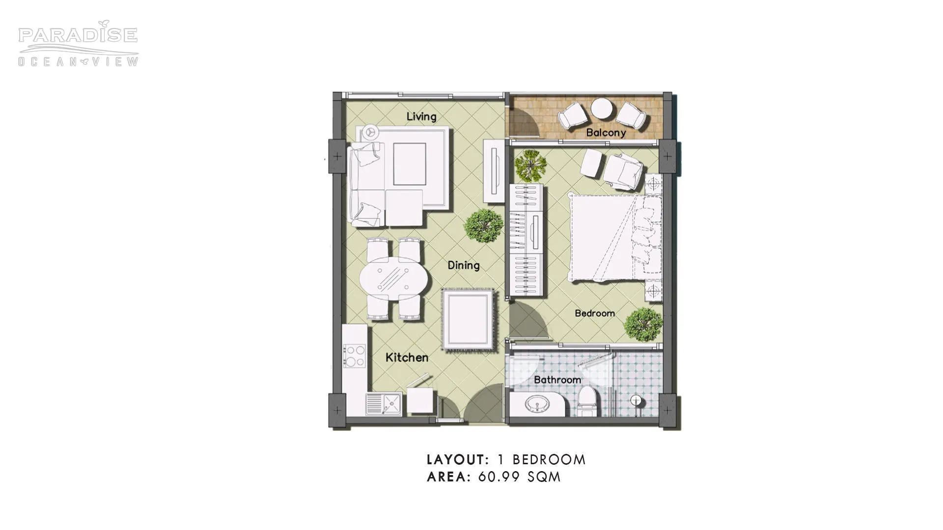 Paradise Ocean View Unit Plan